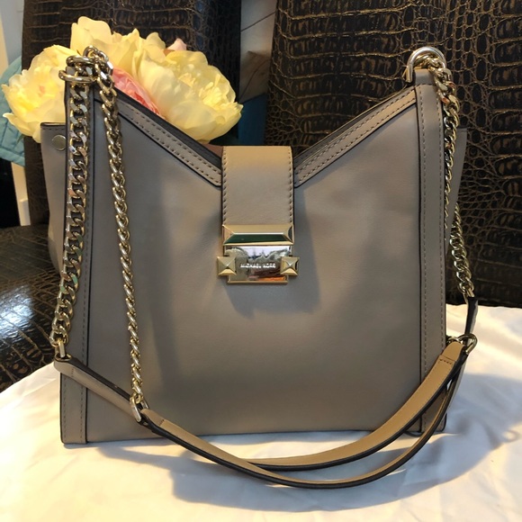 michael kors whitney small leather shoulder bag